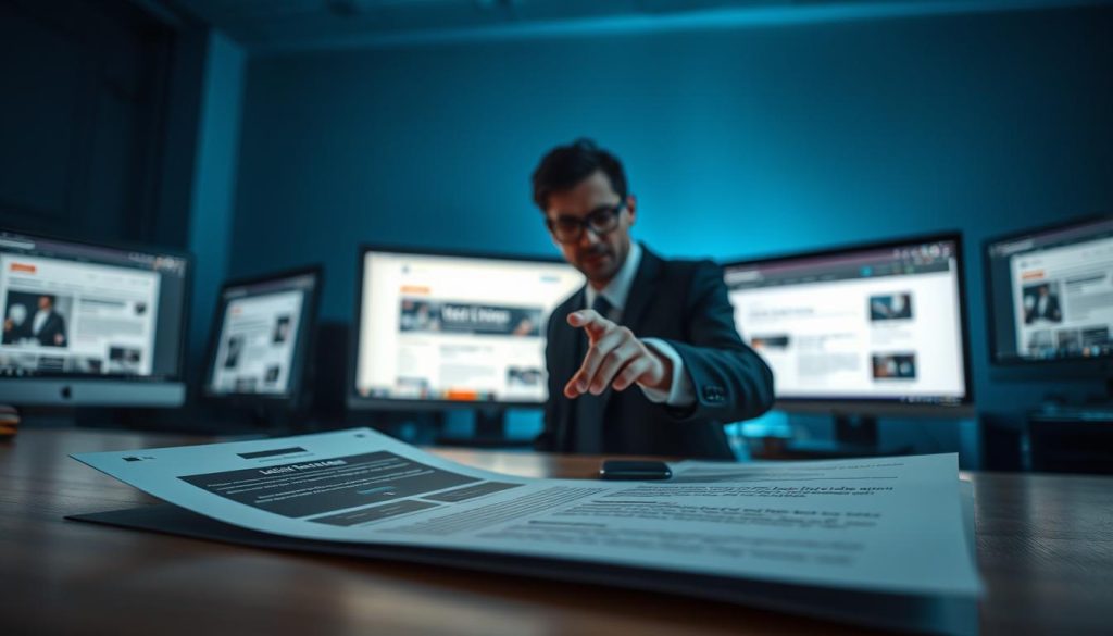 A visually captivating representation of the limitations of template usage in email marketing. In the foreground, a partially completed email template sits on a desk, with a frustrated business professional in business attire, pointing at the screen, showcasing the struggle of creativity being stifled. The middle layer features a blurred view of computer screens displaying various rigid email templates, emphasizing the lack of customization and innovation. In the background, soft, dim lighting with a hint of blue casts a calming yet somber mood, suggesting the challenges faced by marketers. The angle focuses on a slight bird's-eye view, capturing both the professional and the digital landscape, symbolizing the narrow constraints imposed by templates on creative email design. A visually captivating representation of the limitations of template usage in email marketing. In the foreground, a partially completed email template sits on a desk, with a frustrated business professional in business attire, pointing at the screen, showcasing the struggle of creativity being stifled. The middle layer features a blurred view of computer screens displaying various rigid email templates, emphasizing the lack of customization and innovation. In the background, soft, dim lighting with a hint of blue casts a calming yet somber mood, suggesting the challenges faced by marketers. The angle focuses on a slight bird's-eye view, capturing both the professional and the digital landscape, symbolizing the narrow constraints imposed by templates on creative email design.