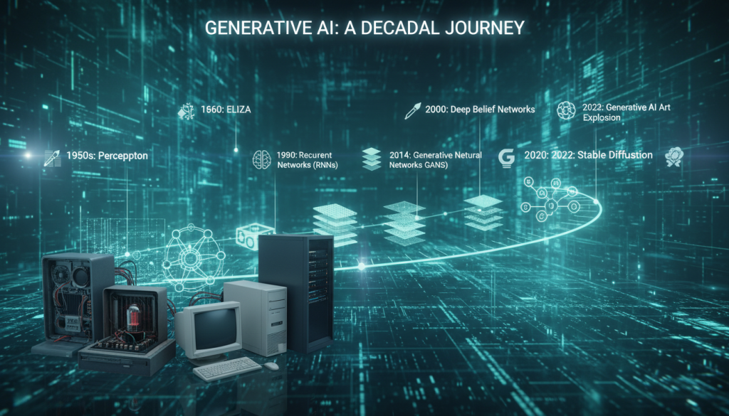 generative artificial intelligence history generative artificial intelligence history